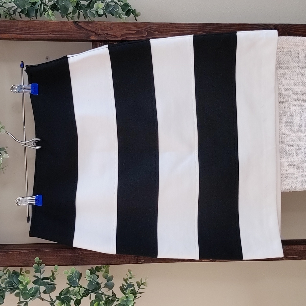 5️⃣for2️⃣0️⃣!! Blank and White Stripped Skirt